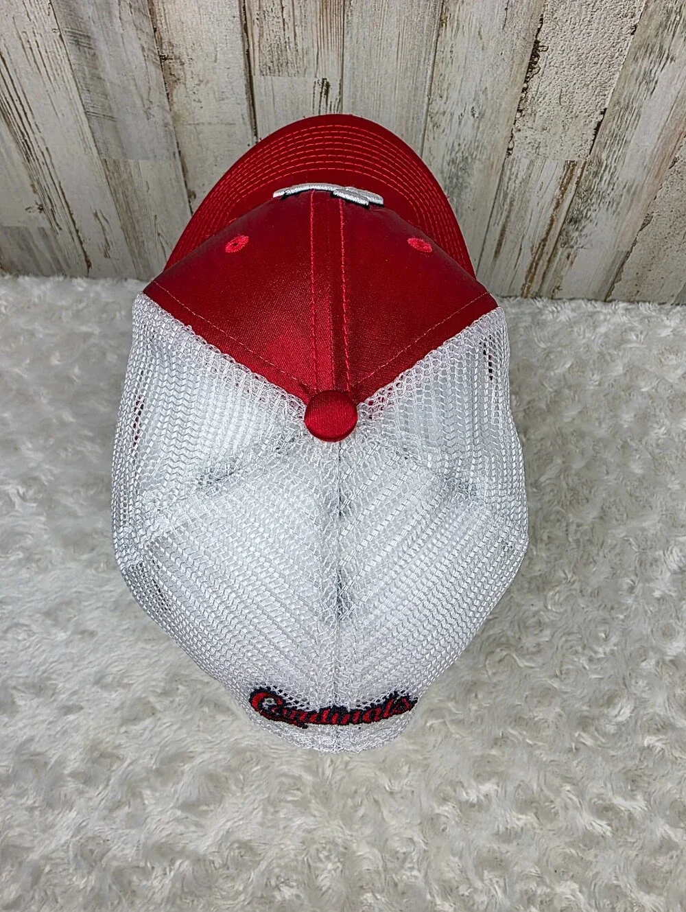 New Era St. Louis Cardinals Red Satin Snapback Cap with White Logo OSFA